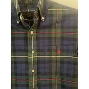 Ralph Lauren Polo Multi Color Plaid LONG SLEEVE SHIRT Size S/P